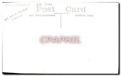 U.S.S. CALIFORNIA — Navio de guerra — Carte postale — Verso