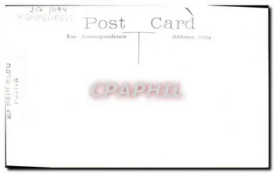 H.M.S. Kempenfelt — destructor británico — tarjeta postal sin editor ni número de serie visible — Reverso