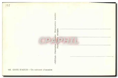 Costa Azul — Un crucero de escuadra — Rella — Reverso