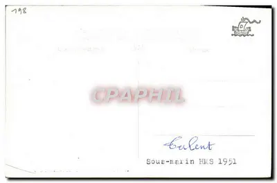 Sottomarino HMS 1951 — Tolone — Marius Bar Fot. — Verso