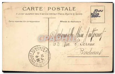 Piękność z Saint-James — Sérénade — Imp. Sirven, Toulouse, nr 8234 — Rewers