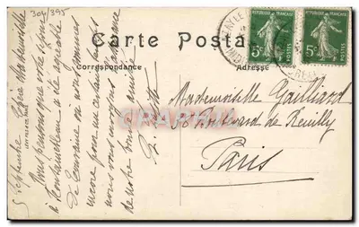 Azay-le-Rideau — O Castelo — Marguerite de Valois — LL. 37 — Verso