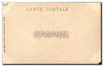 Bilhete postal antigo Museu de Chantilly Retrato equestre de Henrique IV — Verso