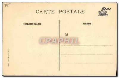 Marquise d'Argenson — portret w zbroi — J. E. Bulloz, Wydawca — Rewers