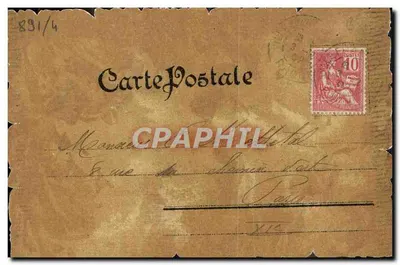 Madame de Camballe — Retrato de mujer en vestido de estilo Luis XV — editor Laidéro Kiach, 34 Rue de Turonne, París — Reverso