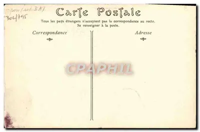 Cartolina d'epoca Museo Conde Chantilly Duplessis Duchessa di Chartres — Verso