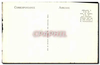 Crillon — Geral francês do século XVI — Editor Lévy et Neurdein, n° 283 — Verso