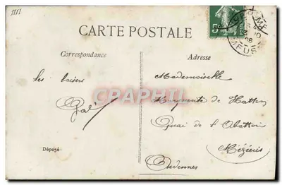 Fanny i Duc — scena dialogu — Lacroix Phot, nr 4442 — Rewers
