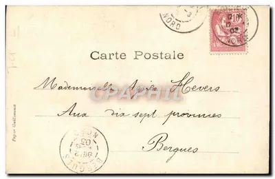 Temat: Hélène Luce — scena z Fausta i Mefistofelesa — Folies-Bergère, Paryż — wydawca Walery, nr 123-1903 — Rewers