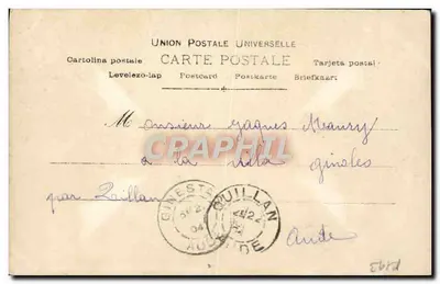 Sarah Bernhardt — La Strega, Atto II — Éditions Républicaines Françaises — Verso