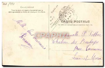 Sarah Bernhardt — w stroju orientalnym — wydane przez Towarzystwo Kart Pocztowych — Rewers