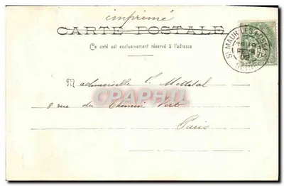 O Aiglon — Cena de Wagram — Sra. Sarah-Bernhardt — Editor L'II, Paris — Verso