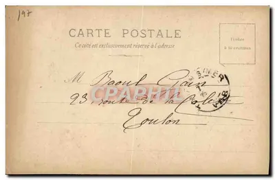 Kobieta w stroju epoki — 'La Patrie', organ deputacji narodowej — seria 4, datowana 24/10/1903 — Rewers