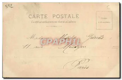 Mulher em vestido de cena — Otéro — editada por Reutinger Paris — Verso