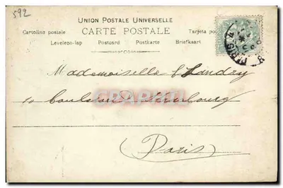 Mulher em vestido colorido — dançarina — Reutlinger Paris, n°193 — Verso