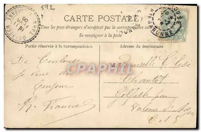 Portret śpiewaczki OTERO — fotografia kolorowa — Reutumbur, Paryż, S.I.P. nr 19379 — Rewers