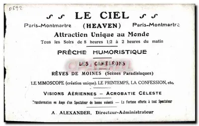 Heaven — Arte y Diversión — París Montmartre — Reverso