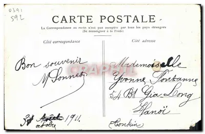 Renée Després — portrait en costume de scène — Paul Beyer — Verso