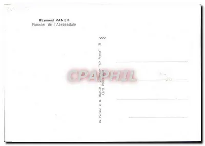 Raymond Daudet-Raymond — Portrait en noir et blanc — éditeur Didier Daurat-Raymond, n° 36 — Verso