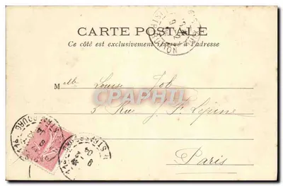 París vivido — Un quiosco de periódicos — L. J. & Cie, Angoulême, París — Reverso