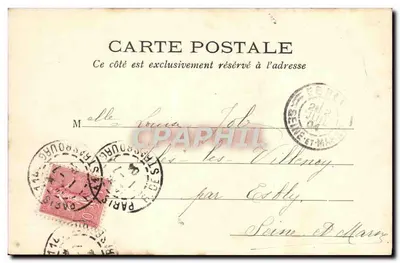 Paris - A guarda montante no Palácio de Justiça — L. J. & Cie, editora, Angoulême-Paris — Verso