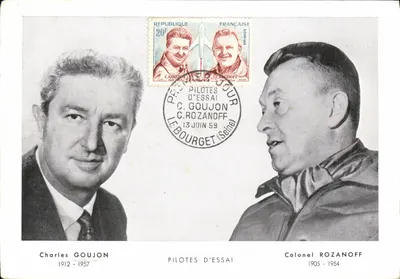 Pilotos de teste — Charles Goujon e Coronel Rozanoff — G. Parison & B. Regnier