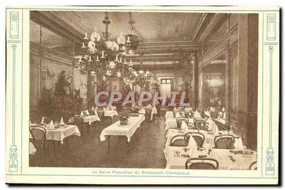 Restauracja Champeaux — Ogród Zimowy i Letni — Paryż — Rewers