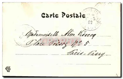 Jeune femme en robe rose — scène de collection — éditeur F. Chaimoiiin, n°1 — Verso