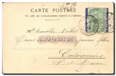Sagitário — Exposição Universal de Paris 1900 — Imp. Lemercier, Paris — Série A — Verso