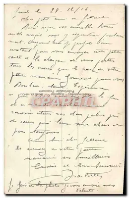 Arranjo de flores — Carta de boas-vindas — Gloria — Verso