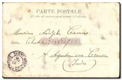 Soldato in uniforme d'epoca — Parigi, 29 ottobre 1909 — Kunzli Frères edit. Europa, Parigi — Verso