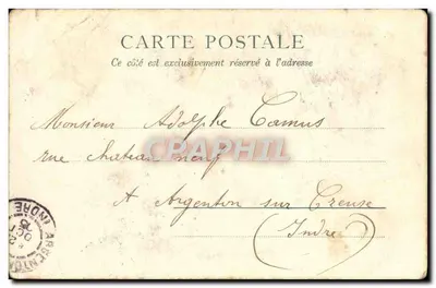 Casal jovem em Paris — 29 de outubro de 1909 — Renauld (foto) & Lenoir (editor) — Verso