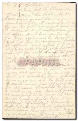 Soldat und Familie — Ewiger Erinnerung — J.M. n°610 — Rückseite