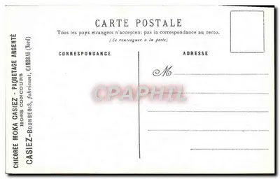 Cyclamens — ilustracja botaniczna — Casiez, Cambrai — Rewers