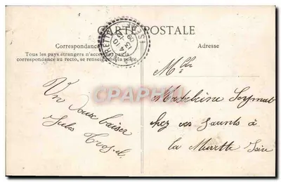 CPA Fantaisie Ce que disent les lettres Semeuse — Verso