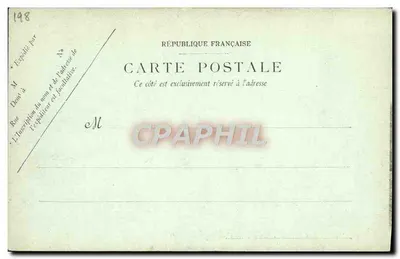 Le d'Entrecasteaux, Croiseur de 1ère classe, à Barbette — A. Bougault, n° 567 — Verso