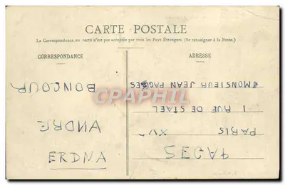 O Brennus, Couraçado de Esquadra — Coleção H. Laurent, Port-Louis — Verso