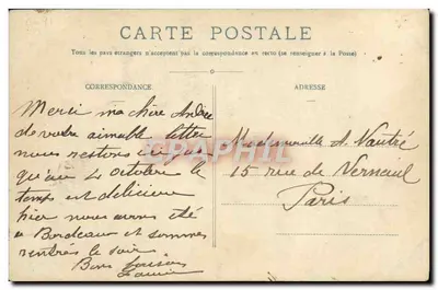 O "Galilée", Couraçado de Exploração — A. Bougault, n°511 — Verso