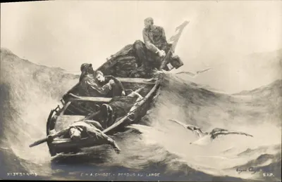 Pescadores no mar — naufrágio — E.H.A. CHIGOT, S.I.P., N°19