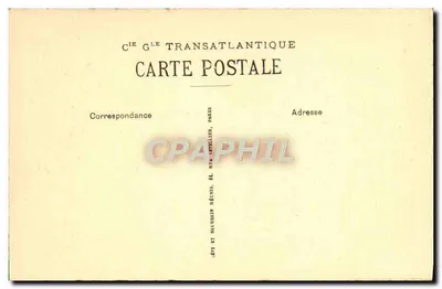 Salottino di Prima Classe — Transatlantico * PARIS * — Compagnia G.L.E. Transatlantico — Verso
