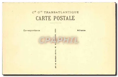 Statki pasażerski «PARIS» — Galeria Wielkiego Hali — Główny Korytarz — Spółka Generalna Atlantycka — Rewers
