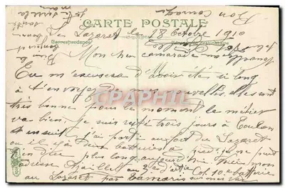 Życie Morskie — Wypłynięcie łodzi baleńnej — Wydawca L.V. & Cie, nr 2685 — Rewers