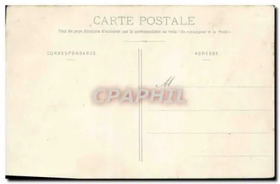 Carta postal vazia — verso com texto de aviso — editor não identificado — Verso