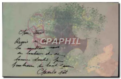 Arranjo de flores — ilustração — editor desconhecido — Verso