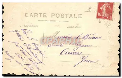 Bouquet de fleurs et colombe — souvenir — éditeur non visible — Achterkant