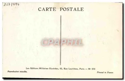 Exército Polonês — Infantaria — Les Éditions Militaires Illustrées, Paris N° 570 — Verso