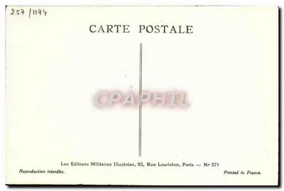 Exército Polonês — Cavalaria — desenho de J. Tournant — Verso
