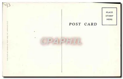 Żołnierz i WAC w trakcie uderzania — wydawca Asheville Post Card Co. Nr 413 — Rewers