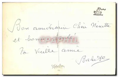 A pequena besta que sobe. que sobe...! — Carte postale satirique — Editor Denoël & Cie, n° 793 — Verso