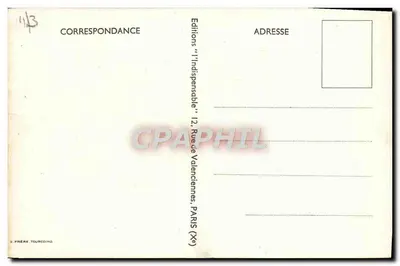 Flores Francesas — Coleção 'Valeurs' — G. DuTrioc, N°4 — Verso